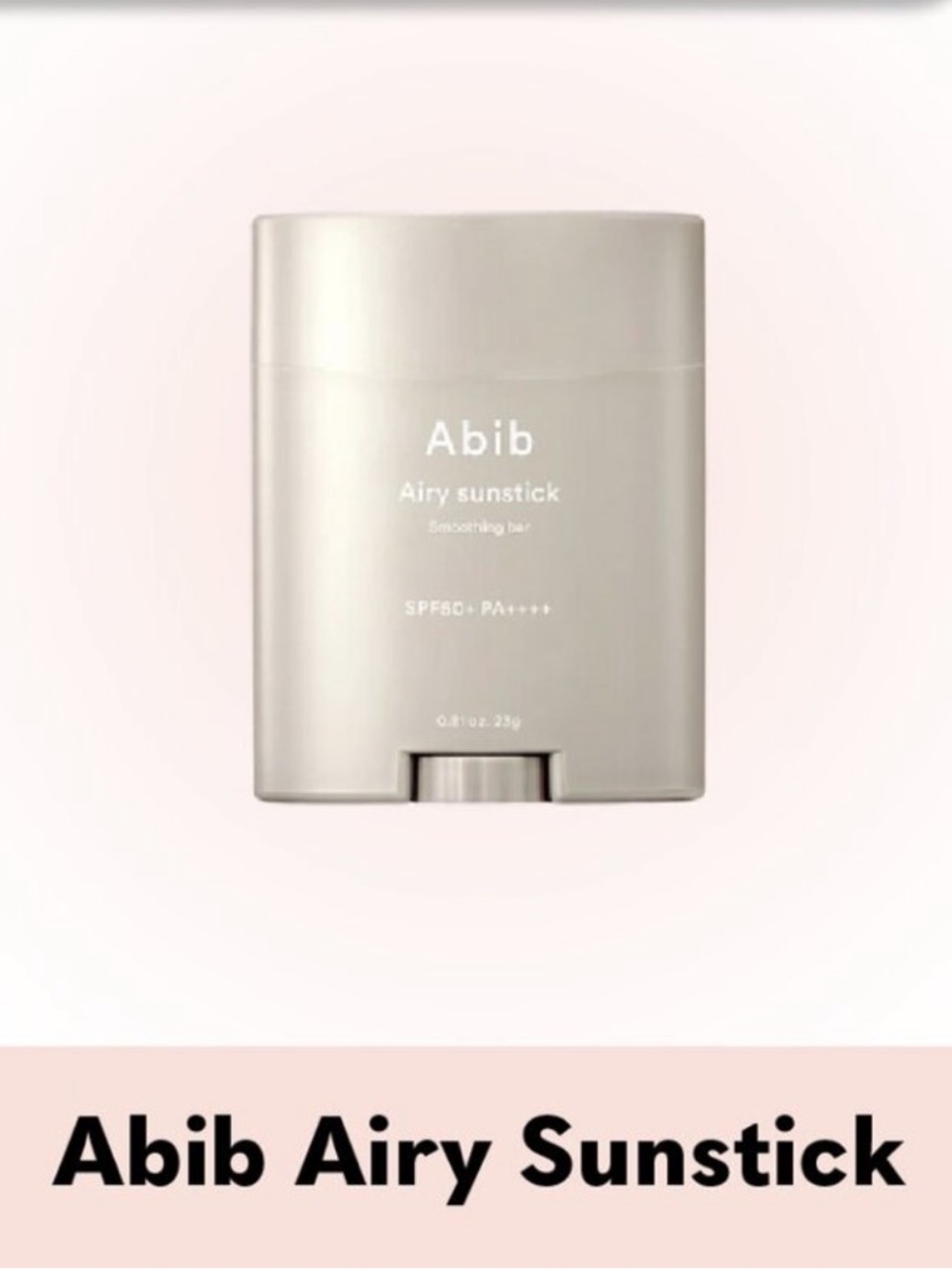 Abib Airy Sunstick Protection Bar Broad Spectrum SPF50